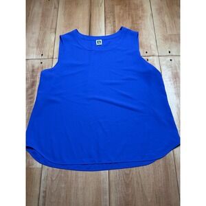 Anne‎ Klein Periwinkle Sleeveless Round Neck Tunic Top Women's Size 2XL
